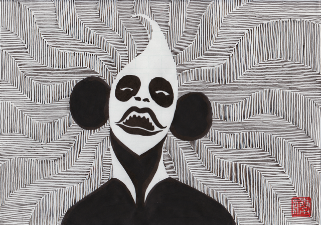 Karada 8 ・ 体八June 2013ink on paper20,4 x 14,8cm